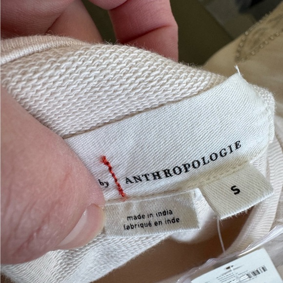 NWT! Anthropologie Embroidered Sweatshirt Bead
Embellishments - Cream Neutral - Picture 6 of 10